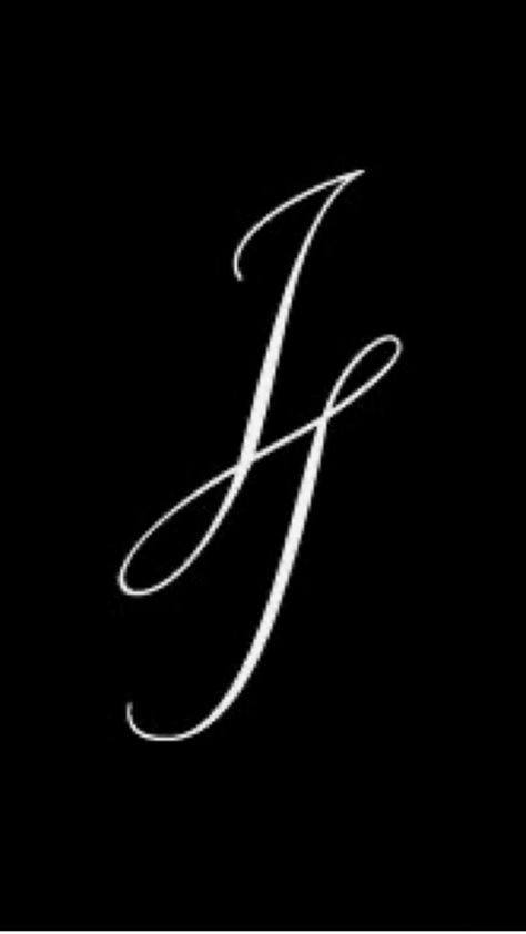 Jj Tattoo Initials, S J Tattoo, Jj Monogram, Jj Tattoo, J Tattoo, Chinese Letters, Cursive Tattoos, Wedding Logo Monogram, Initial Tattoo