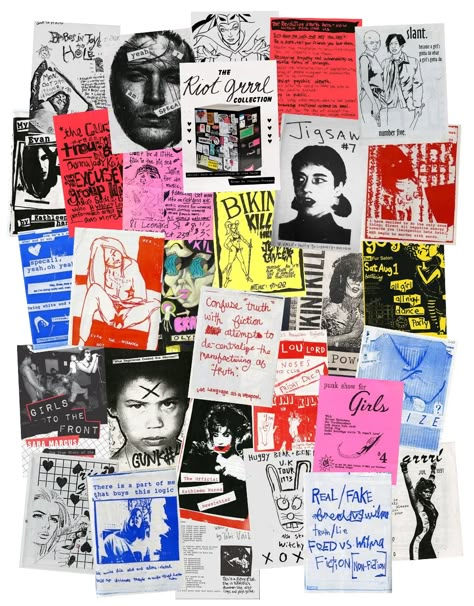 Riot Grrrl Zine, Female Branding, Feminist Punk, Movie Board, Arte Grunge, Zine Design, Collage Book, Punk Art, Punk Scene