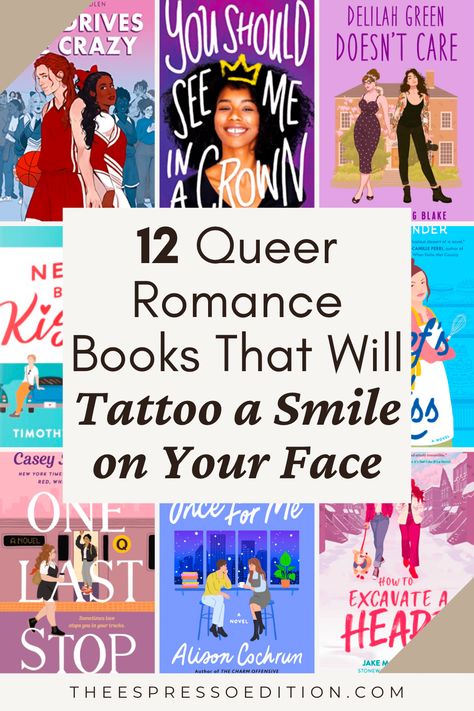 12 Queer Romance Books That Will Tattoo a Smile on Your Face by The Espresso Edition cozy bookish blog Will Tattoo, Queer Romance, Romance Book Recommendations, Romance Books To Read, Sports Romance Books, Queer Books, Contemporary Books, Sports Romance, Blog Inspiration