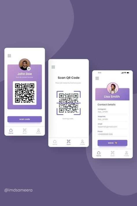 Digital marketing company Qr App, Qr Code App, App Wireframe, Scan App, Restaurant Website Templates, Card Ui, Qr Code Business Card, Coding Apps, Mobile App Design Inspiration