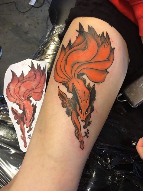 Cute Naruto Tattoo, Naruto Tattoo Kakashi, Anime Tattoos Naruto, Kurama Tattoo, Teacher Tattoo, Naruto Kurama, Pikachu Tattoo, Forever Tattoo, Z Tattoo