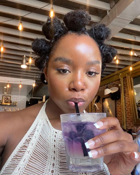 Bantu Knots Natural Hair, Black Women Brunch, Natural Hair Black Women, Ladies Brunch, Hair Black Women, Hairstyle Inspo, Bantu Knots, Penteado Cabelo Curto, Kids Styles