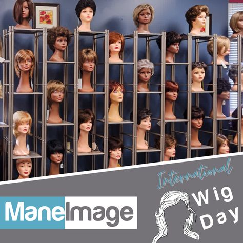 Wig Display Shelves, Hair Shop Ideas, Retail Shop Design, Beauty Shop Decor, Wig Business, Hair Saloon, Shop Design Ideas, Free Haircut, Wig Display