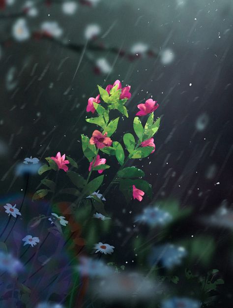 ArtStation - Daily Sketches, Surendra Rajawat Surendra Rajawat, Background Study, Flower Reference, Blink Blink, Artist Work, Inspiration For Art, Ipad Wallpapers, Concept Art Character, Environment Art