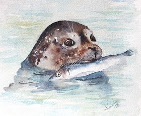 World Watercolor, Summer View, Lion Painting, Watercolor Fish, Watercolor Projects, Wildlife Paintings, Watercolor Painting Techniques, Arte Inspo, Animals Artwork