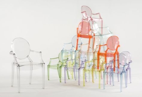 Kartell: Lou Lou Ghost Kartell Furniture, Louis Ghost Chair, Famous Chair, Kids Armchair, Ghost Chairs, Lou Lou, Philippe Starck, Kids Chairs, Outdoor Dining Chairs