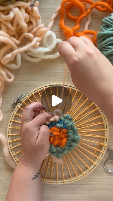 Emily Nicolaides on Instagram: "The thing about rya loops is that once you start it’s hard to stop 👀  #weaver #weaving #fiberart" Circle Weaving, Circular Weaving, The Thing, Fiber Art, Weaving, Embroidery, On Instagram, Instagram, Fibre Art