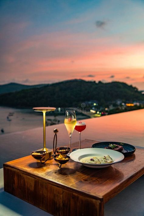 Rooftop bar view in Ao Yon Yai beach in Phuket, Thailand stock image Tichuca Rooftop Bangkok, Phuket Nightlife, Thailand Rooftop Bar, Sky Bar Bangkok, Bangkok Sky Bar, Phuket Thailand, East Asia, Rooftop Bar, Phuket