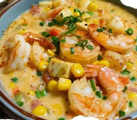 Recipes Using Premier Protein, Premier Protein Shake Recipes, Shrimp And Corn Chowder, Premier Protein Shake, Shrimp And Corn, Shrimp Chowder, Premier Protein Shakes, Premier Protein, Cajun Shrimp