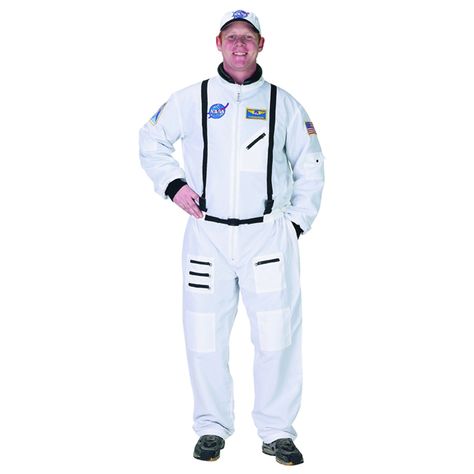 NASA Astronaut White Suit Adult Costume Supreme quality meets authentic style. You may be headed for zero-gravity, but the NASA Astronaut White Suit Adult Costume offers Astronaut Space Suit, Mens White Suit, Nasa Patch, Astronaut Suit, Astronaut Costume, Nasa Astronaut, Nasa Astronauts, White Suit, Mens Halloween Costumes