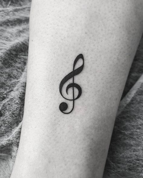 Ctrl Key Tattoo, Music Key Tattoo, Music Tatooes, Sol Key Tattoo, G Clef Tattoo, Musical Note Tattoo, Small Tattoo Placement Ideas, Sol Key, Small Music Tattoos