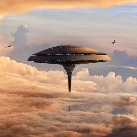 Star Wars Planets, Alien Ship, Cloud City, Floating City, Gas Giant, Futuristic City, Star Wars Universe, City Aesthetic, Sci Fi Art