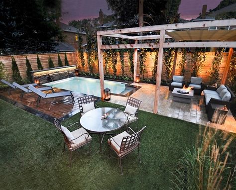 Small Yard Design, Backyard Entertaining Area, Kleiner Pool Design, Small Swimming Pools, Small Pool Design, Backyard Entertaining, Small Pools, Backyard Pool Designs, Swimming Pools Backyard