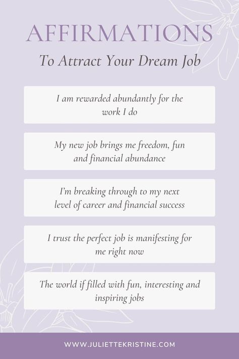 Getting A New Job Affirmations, Interview Manifestation, Best Affirmations, Career Affirmations, List Of Affirmations, Amazon Jobs, Job Help, Interview Process, Attitude Of Gratitude