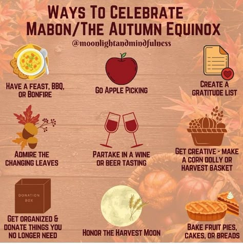 Mabon Ritual Ideas, Fall Equinox Rituals, Mabon Ideas, Mabon Rituals, Mabon Ritual, Witch Holidays, Celebrate Mabon, Wicca Holidays, Pagan Holidays