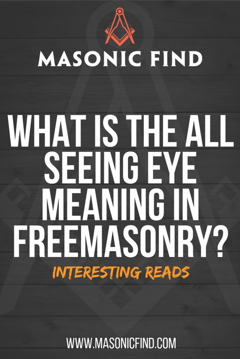 What Is The All Seeing Eye Meaning In Freemasonry? All Seeing Eye Meaning, Masonic Eye, Freemason Secrets, The All Seeing Eye, Free Masons, Pyramid Eye, Masonic Freemason, Eye Meaning, Shock And Awe