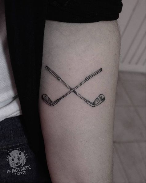 golf tattoo • Instagram Golf Tattoo Ideas For Men, Golf Tattoo, Soccer Tattoos, Tattoo Instagram, Dad Tattoos, Golf, Tattoos, Skin, Instagram