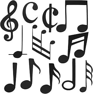 60 Pieces Music Notes Cutouts Paper Black Musical Note Silhouette Paper Music Notes Shape for Music Concert Theme Birthday Party Supplies Bulletin Board Back to School Baby Shower Craft Wall Decor Louis Tomlinson Birthday, Music Notes Decorations, Concert Theme, Natal Birth Chart, Music Party Decorations, Earrings Pandora, Craft Wall Decor, Earrings Amazon, Pandora Music