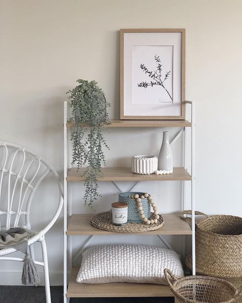 Kmart Shelf Styling, Lounge Room Styling Kmart, Kmart House Styling, Kmart Decor Living Room, Kmart Room Decor, Kmart Home Styling, Lounge Room Ideas Kmart, Kmart Styling, Kmart Hack