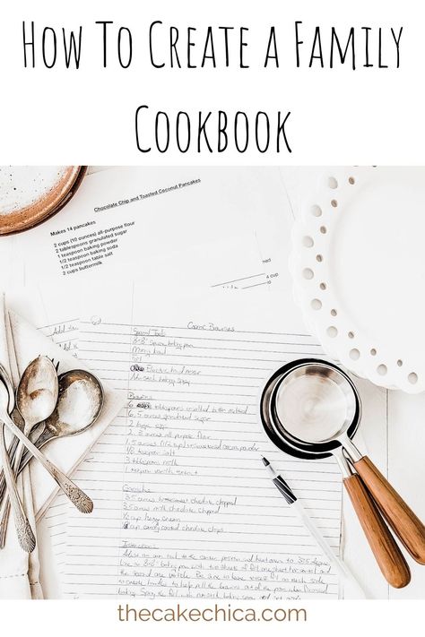 How To Create a Family Cookbook Pin Cookbook Ideas Make Your Own, How To Create A Cookbook, Scrapbook Recipe, Cooking Journal, Making A Cookbook, Scrapbook Recipe Book, Photo Book Inspiration, Family Cookbook Project, Create A Cookbook