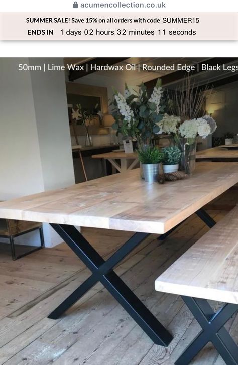 Summer House Interiors, Industrial Bench, Banquette Seating In Kitchen, Rustic Stools, Pipe Table, Walnut Dining Chair, Nordic Furniture, Industrial Dining Chairs, Industrial Dining Table