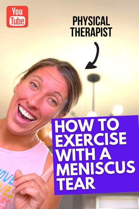 Meniscus Rehab Exercises, Meniscus Pain Relief, Knee Workout, Meniscus Surgery, Bad Knee Workout, Target Area, Healthy Journey, Therapy Exercises, Knee Problem