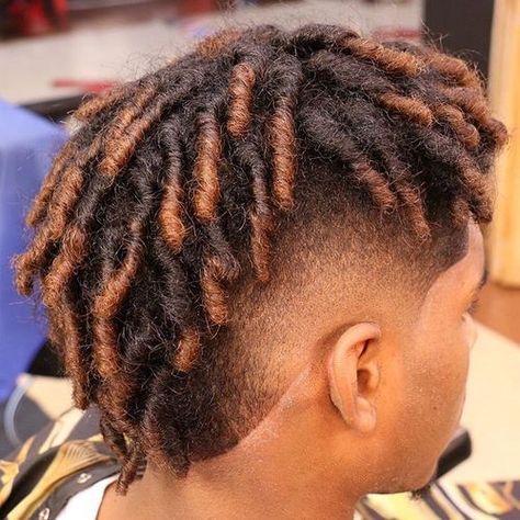 men's mohawk with dreadlocks Black Mohawk Hairstyles, Mens Dreadlock Styles, Mohawk For Men, Short Dreadlocks Styles, Mohawk Hairstyles Men, Mohawk Styles, Braids For Boys, Dreadlock Hairstyles For Men, Black Men Haircuts