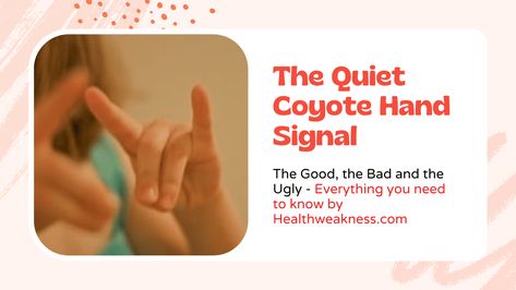 Quiet Coyote hand signal – the good, the bad and the ugly! Flow with me as I take you through everything you need to know about quiet coyote, their meaning, what they signifies, the origin and how to use them. I shall also be taking you through the psychology behind the quiet coyote hand signal … Quiet Coyote Hand Signal: What it signifies and How to us it! Continue Reading » Quiet Coyote, Hand Signals, School Administration, Raise Your Hand, The Quiet, Listening To You, The Bad, Being Used, Being Ugly