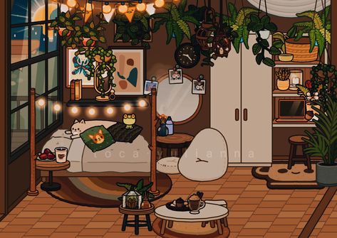 Toca Boca Fall Kitchen Ideas, Toca Boca Room Ideas Fall New House, Cute Toca Boca Shop Ideas, Fall House Ideas Toca Boca, Toca Boca Fall Bedroom Ideas, Toca Boca Cottage House Ideas, Toca Boca Fall House Ideas Bedroom, Toca World Apartment Ideas, Toca Boca Dark Academia