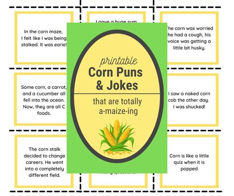 Corn puns and corn jokes are easy to make. All it takes is a little creativity. Did we miss any hilarious corn puns or jokes? Add them to comments. Corn Jokes, Funny Santa Jokes, Popcorn Puns, Pumpkin Jokes, Corn Puns, Christmas Jokes For Kids, Funny Christmas Jokes, Holiday Puns, Horse Jokes