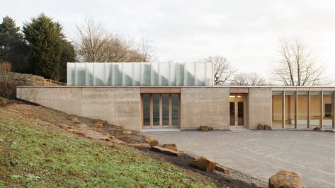 Feilden Fowles, Yorkshire Sculpture Park, Architecture Today, British Architecture, Cabinet Medical, Concrete Structure, Energy Efficient Homes, Sculpture Park, Roof Light