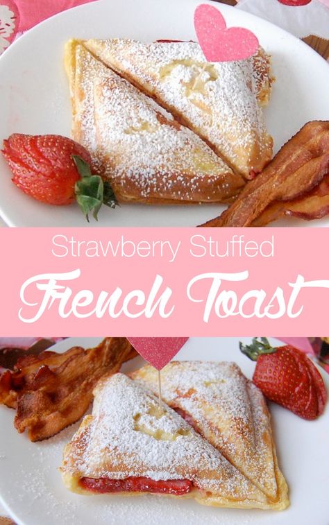 strawberry stuffed french toast a yummy way to start your day | NoBiggie.net Strawberry Stuffed French Toast, Breakfast Sandwich Maker Recipes, Sandwich Maker Recipes, Valentines Breakfast, Breakfast Sandwich Maker, Stuffed French Toast, French Breakfast, Sandwich Maker, French Toast Recipe