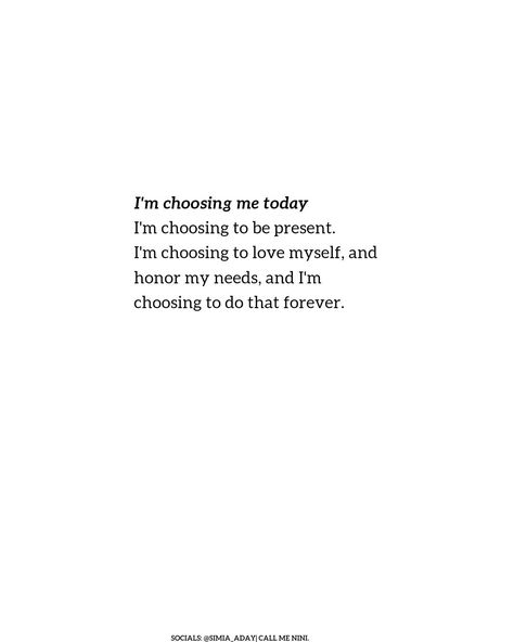 Happy New Week! I hope you choose yourself for the rest of the week. Ways you can choose you is through: self care, doing what you love, avoiding stress, creating an alone time for yourself and as always, putting you first. Drop a ♥ if you agree with this. #selfcare #selflove #selflovequotes #quotes #you #selfcarethreads #chooseyourself Choose Yourself, Happy New Week, Time For Yourself, Alone Time, Self Love Quotes, New Week, 2024 Vision Board, Choose Me, 2024 Vision