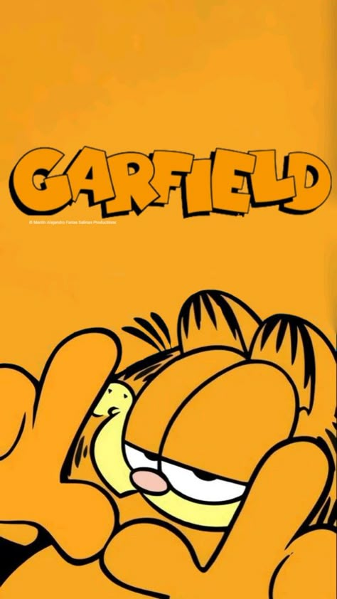 Garfield Painting, Garfield Hello Kitty, Garfield Wallpaper, Best Cartoon Shows, Phone Wallpaper Pastel, Garfield Pictures, Garfield Images, Garfield Cartoon, Garfield And Friends