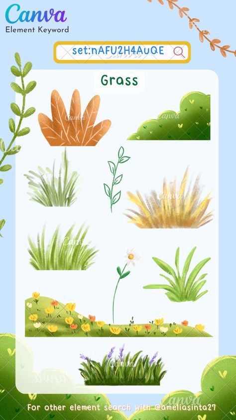 Canva Nature Elements, Canva Background Design, Canva Elements Background, Canva Background Keyword, Forest Background Illustration, Bush Illustration, Canva Background, Flat Tree, Grass Illustration