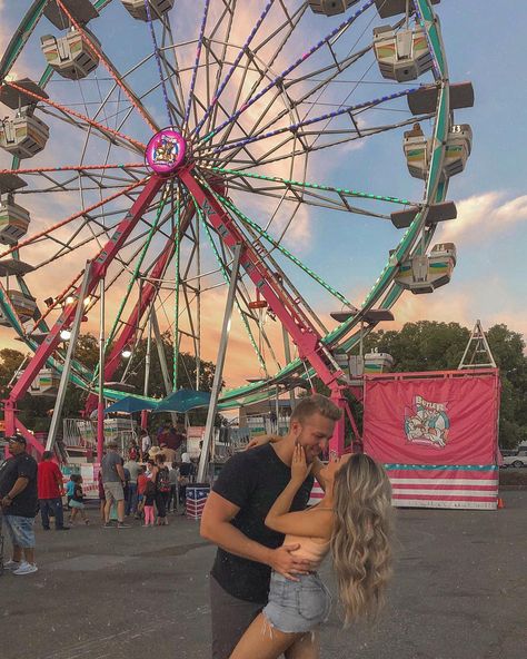 evangelina pautov on Instagram: “Forever carnival date 🎡” Amusement Park Date Aesthetic, Park Date Aesthetic, Amusement Park Date, Carnival Photo Shoots, Carnival Date, Park Date, Fair Pictures, Date Aesthetic, Dream Dates