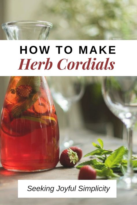 Make Your Own Herb Cordials. Cordials are fun and easy to make yourself and are great DIY gifts. Apple Cordial Recipe, Diy Cordial, Simple Homemade Gifts, Cordial Recipe, Cranberry Apple, Liqueurs Recipes, Herbal Recipes, Grilled Steak, Apple Cinnamon