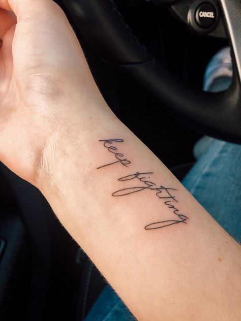 Best Womens Tattoos, Forarm Tattoos Woman Script, Writing Tattoos For Women On Arm, Keep Going Tattoos For Women, Side Arm Tattoos For Women Quotes, Tattoo About Healing, Side Forearm Tattoo Women Quotes, Worthy Tattoos For Women, Women’s Forearm Tattoo