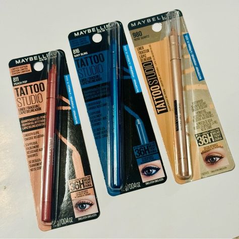 ✨ 3 Maybelline Tattoo Studio Eyeliner Bundle✨ Maybelline Eyeliner, Maybelline Tattoo, Eyeliner Tattoo, Tattoo Studio, Maybelline, Leave A Comment, Eyeliner, Bundles, Make Up