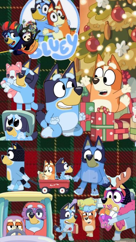 #bluey #christmas #bingo #blueyandbingo #bandit Bluey Christmas Wallpaper Iphone, Bluey Christmas Background, Bluey Bingo Christmas Wallpaper, Christmas Bluey Wallpaper, Bluey Christmas Wallpapers, Bluey Bingo Christmas, Bluey Backgrounds, Bingo Wallpaper, Bluey Wallpapers