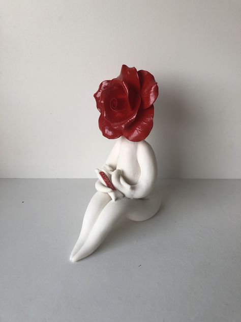 Sculptures For Sale, Flower Sculptures, Happy Flowers, Month Flowers, Birth Month Flowers, Clay Art Projects, Ceramic Flowers, Pottery Painting, Polymer Clay Crafts