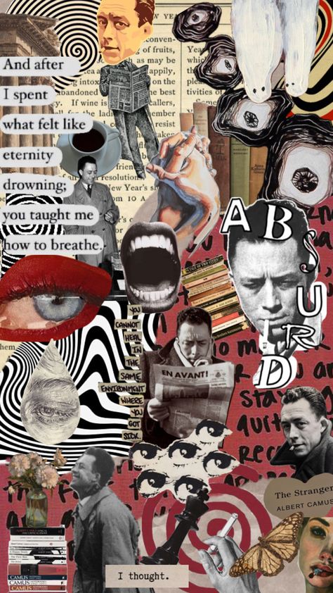 Varoluşçuluk Moodboards Aesthetic, Francis Bacon, Creativity Quotes, Albert Camus, Aesthetic Quotes, Art Vintage, Old Friends, Philosophy, Literature