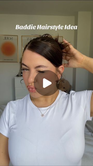 𝑨𝒍𝒆𝒙𝒊𝒂 on Instagram: "😙   #hairtutorial #hairstyles #baddiehairstyle #easyhairstyles #hairtok" Curly Hairstyles Slick Back Bun, Slick Back Hairstyles Straight Hair, Cute Slick Hairstyles, Curly Hairstyles Slick Back, Curly Slick Hairstyles, Easy Slick Back Hairstyles, Slick Back Hairstyles Curly Hair, Cute Sleek Hairstyles, Cute Slick Back Hairstyles