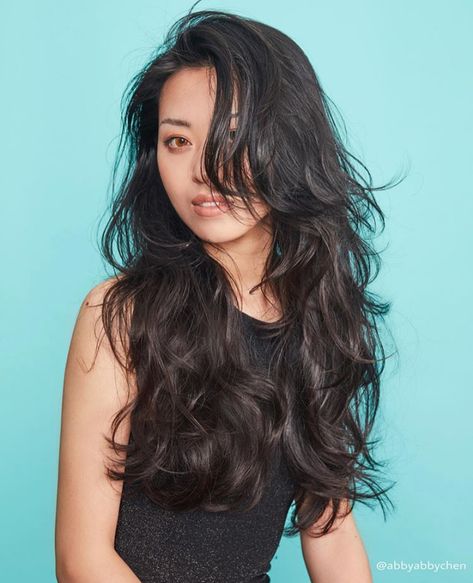 Asian Perm Women Long Hair, Korean Perm Long Hair, Perm Women, Hair For Special Occasions, Beautiful Hair Color Ideas, Hairstyles For The Beach, Korean Perm, Long Hair Perm, Hairstyle For Medium Hair