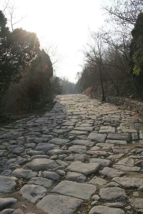 Ancient road 3rd century BC, in Hebei  China. Source: archeology.org Hebei China, Heaven's Gate, Forbidden City, Inner Mongolia, Ancient Chinese, Shanghai, Places To See, Minecraft, Bucket List