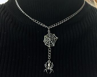 Spider Web Necklace, Web Necklace, Spider Necklace, Grunge Jewelry, Catty Noir, Style Goals, Character Inspo, Funky Jewelry, Fantasy Jewelry