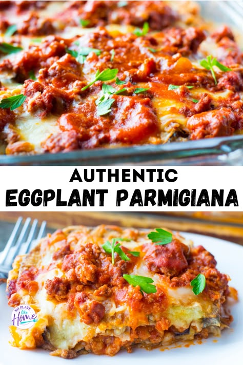 Fried Eggplant Parmesan, Eggplant Parmesan Casserole, Baked Eggplant Parmesan, Eggplant Parmesan Recipe, Eggplant Parmigiana, Eggplant Recipes Easy, Homemade Meat Sauce, Parmesan Casserole, Eggplant Parmesan Baked