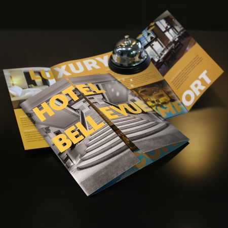 Gate Fold Brochure Printing | UPrinting.com Brochure Folds, Indesign Brochure Templates, Brochure Inspiration, Trifold Brochure Design, Travel Brochure Template, Brochure Print, Bi Fold Brochure, Leaflet Design, Fold Brochure