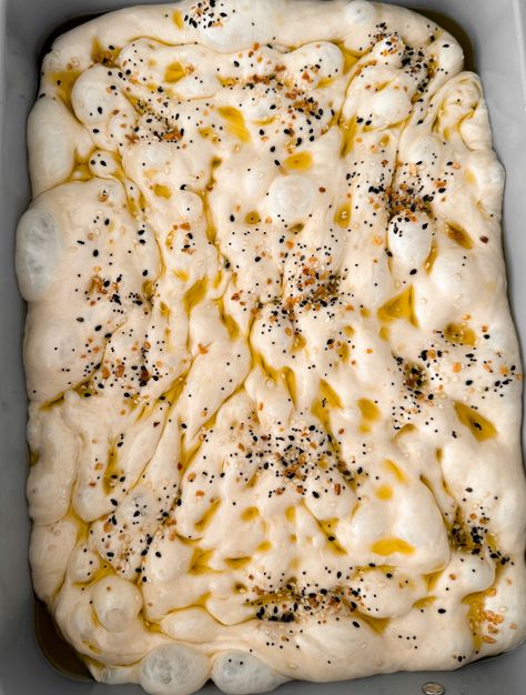 » Everything Bagel Focaccia Everything Bagel Focaccia, Foccacia Bread Sweet, Foccacia Bread Flavors, Focaccia Flavors, Focaccia Recipes, Sourdough Bagel, Foccacia Recipe, Foccacia Bread, Sourdough Bagels