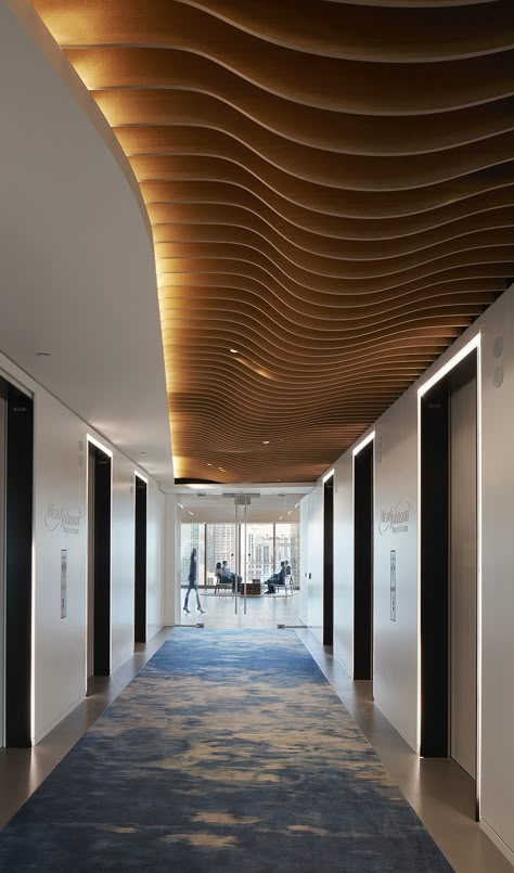 Room Divider Diy, Architecture Ceiling, Vstupná Hala, Acoustical Ceiling, False Ceiling Bedroom, Elevator Lobby, Corridor Design, Ceiling Design Modern, Ceiling Detail